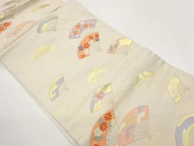 JAPANESE NAGOYA OBI / WOVEN FLOWERS